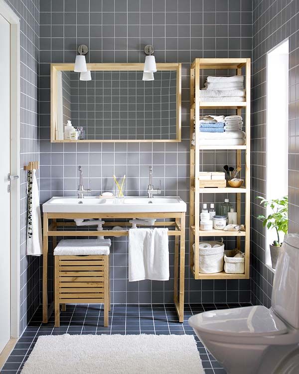 La estantería de madera de Leroy Merlin para ordenar tu baño sin ocupar  espacio