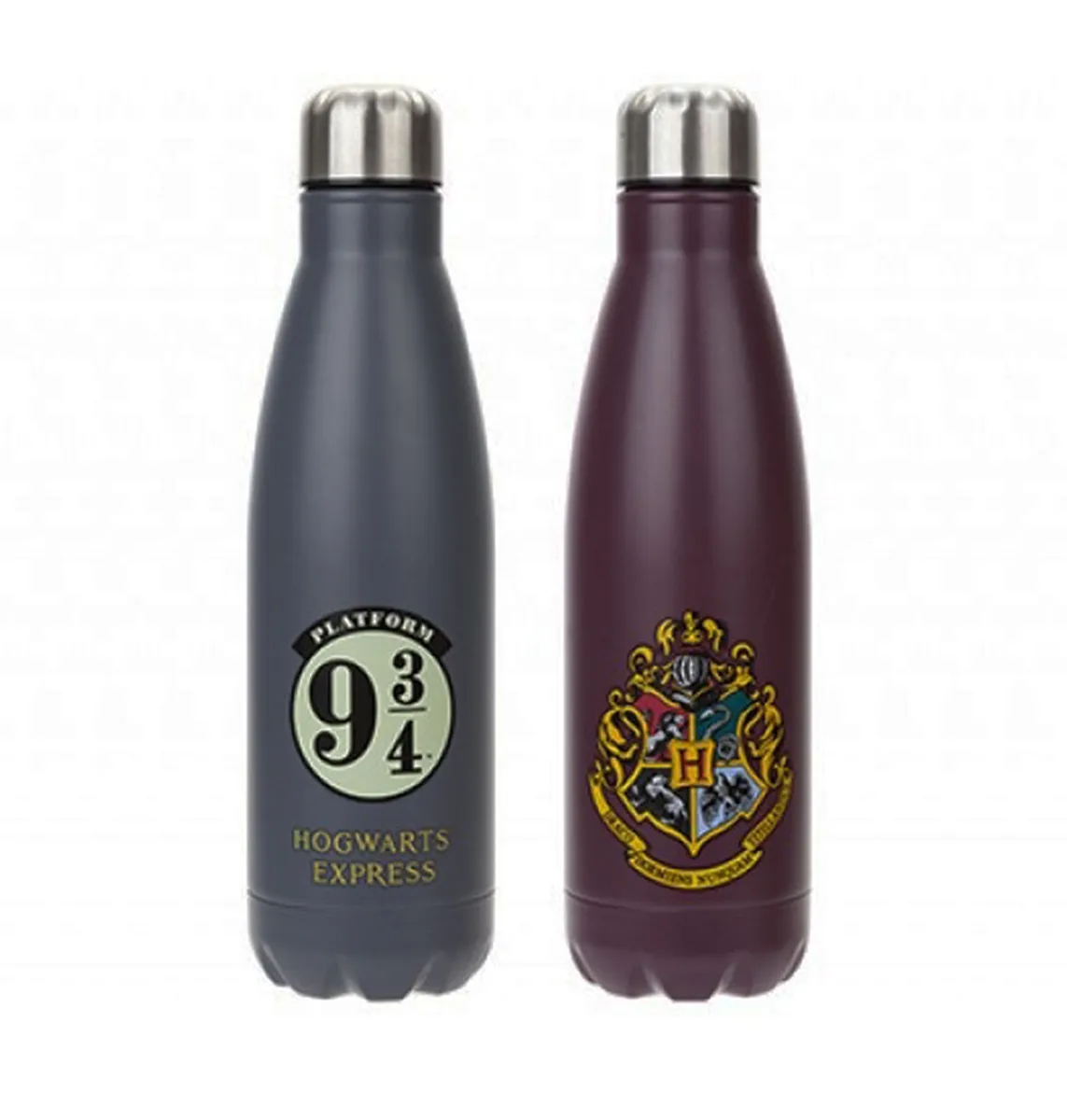Harry Potter - Botellas de agua - Botella de agua de metal de Harry Potter  - Escudo de Hogwarts