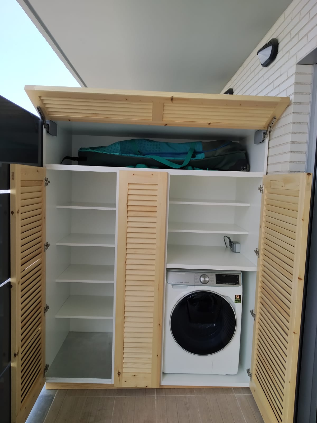 Resultado de imagen para armarios para guardar lavadoras en el exterior
