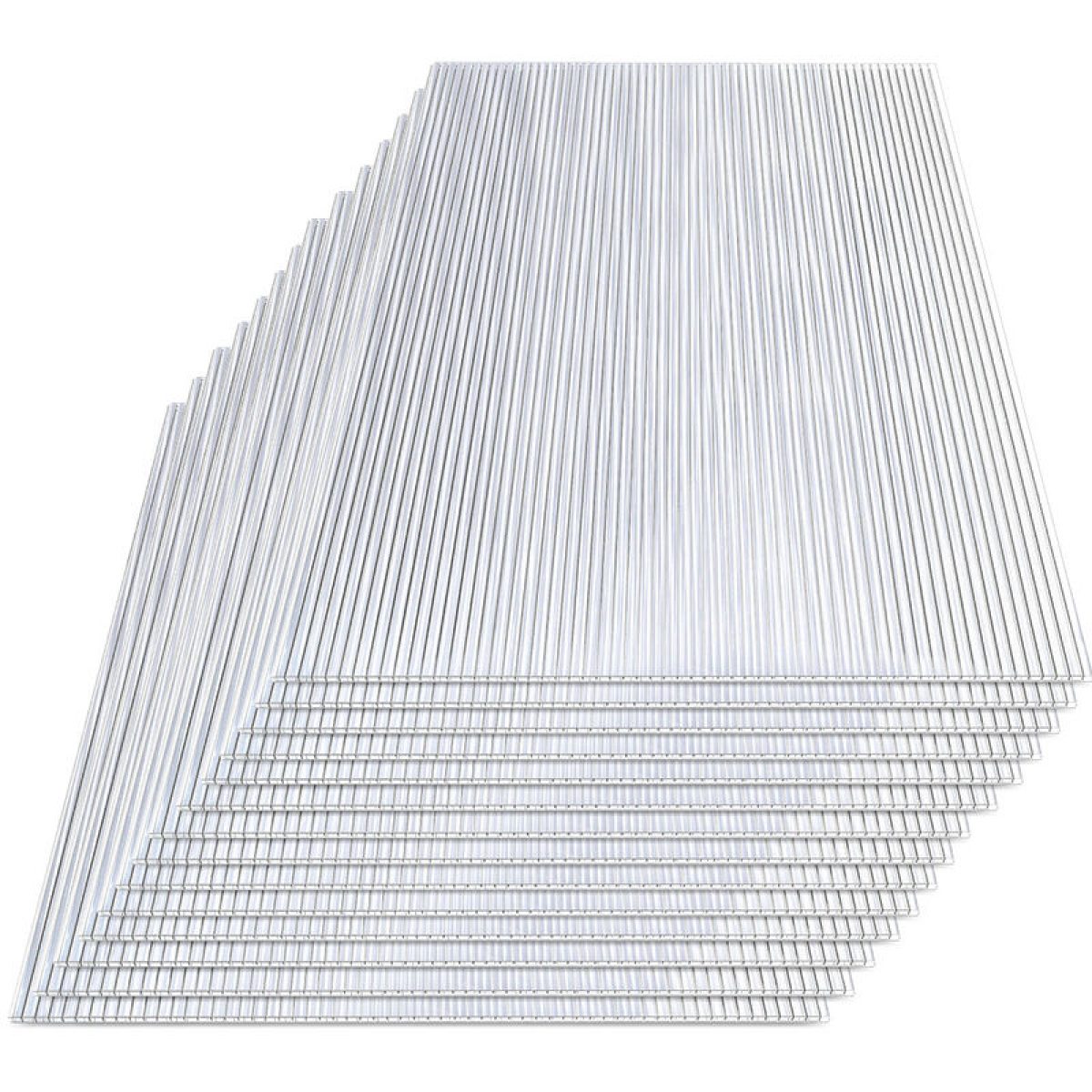 Ironlux - Plancha de policarbonato celular compacto - Placa policarbonato  transparente 10 mm - Plancha de policarbonato 1000 x 525 mm - Protección UV  : : Bricolaje y herramientas